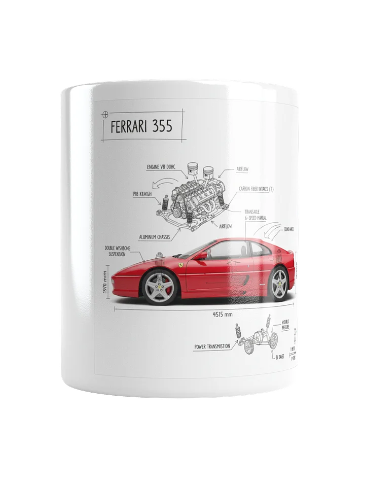 Ferrari 355 Technical Illustration Mug product image (2)