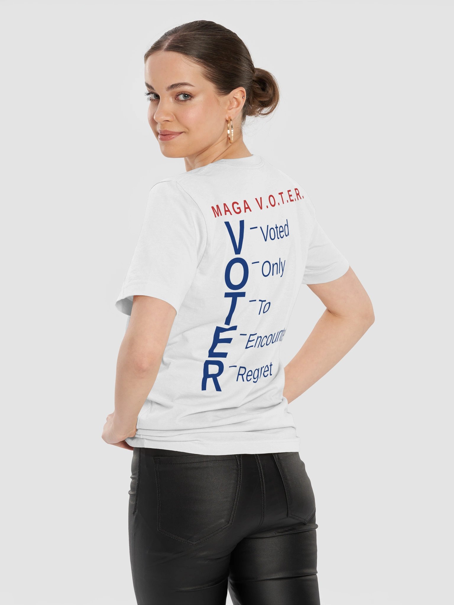 MAGA V.O.T.E.R. — Acrostic Tee (Back Print) product image (12)