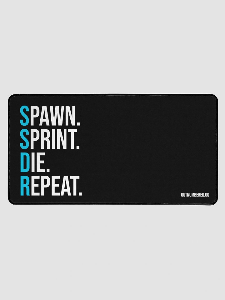 Spawn. Sprint. Die. Repeat. Desk Mat. product image (2)