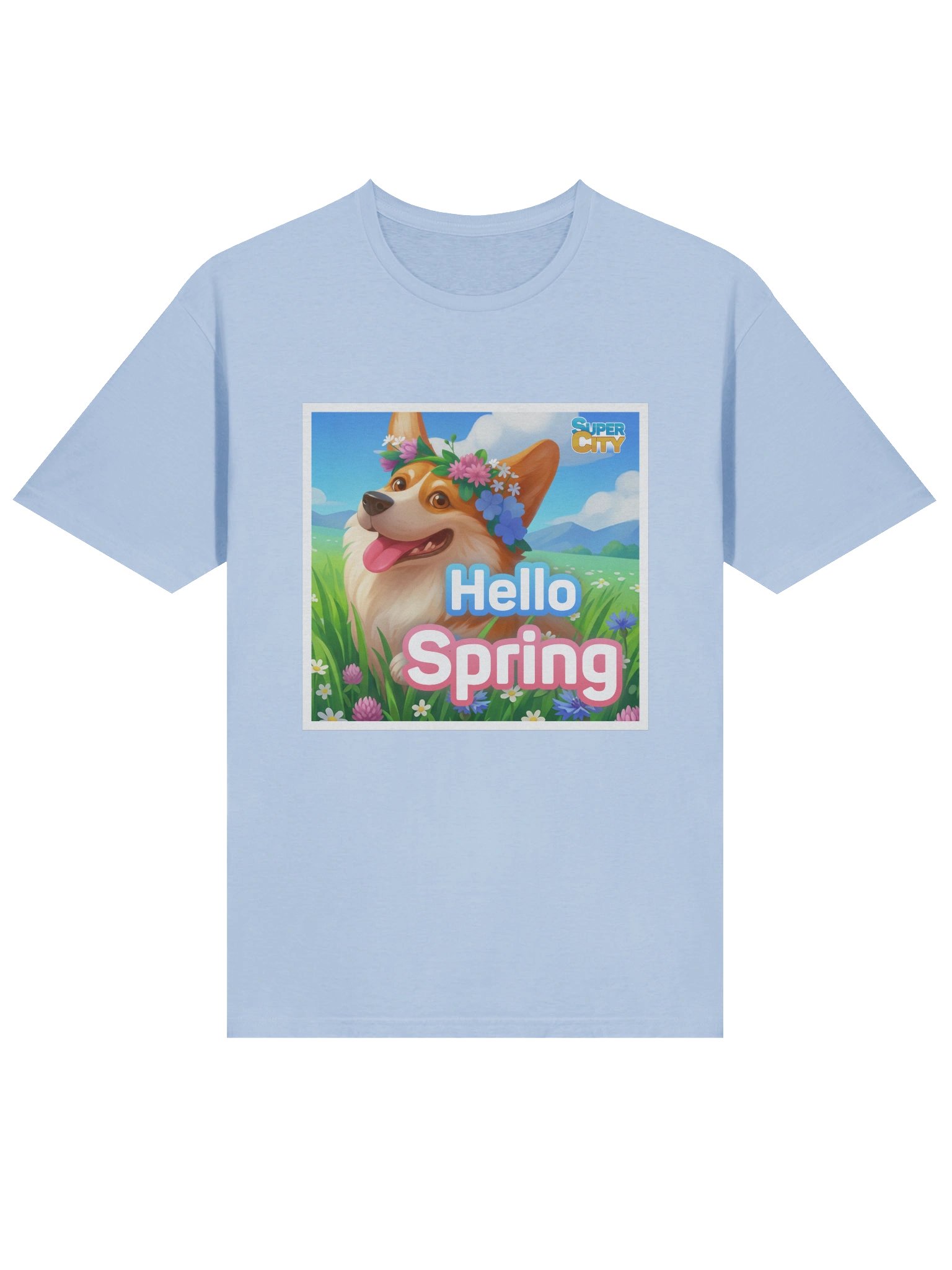 Hello Spring Corgi T-Shirt product image (3)