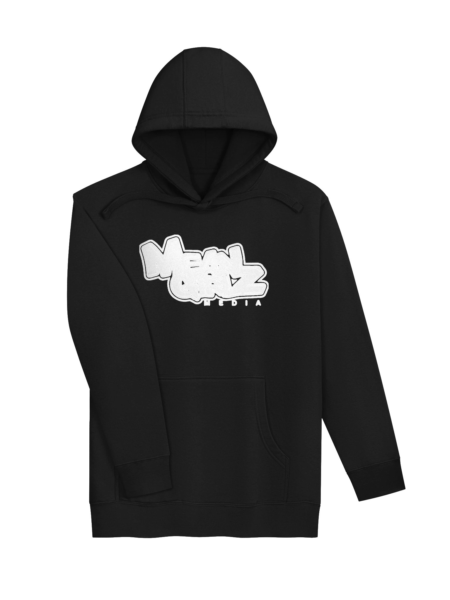Classic Black Logo Stitched Hoodie product image (3)
