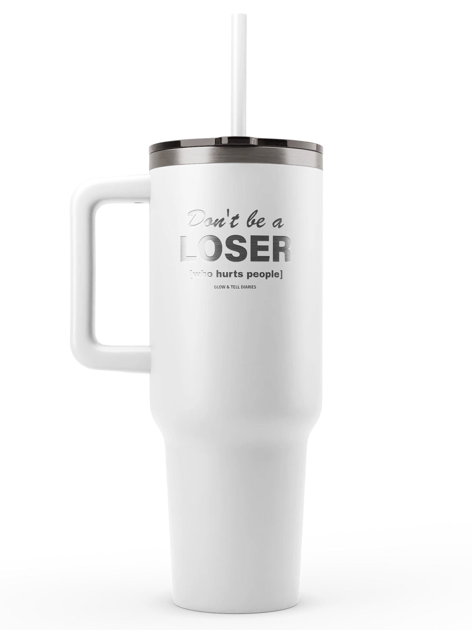 white tumbler product image (1)