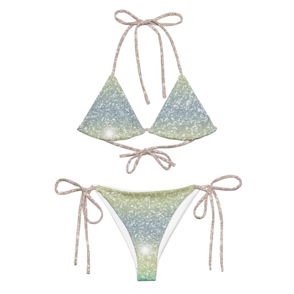 Glitter Unicorn Texture Design String Bikini (1) product image (3)