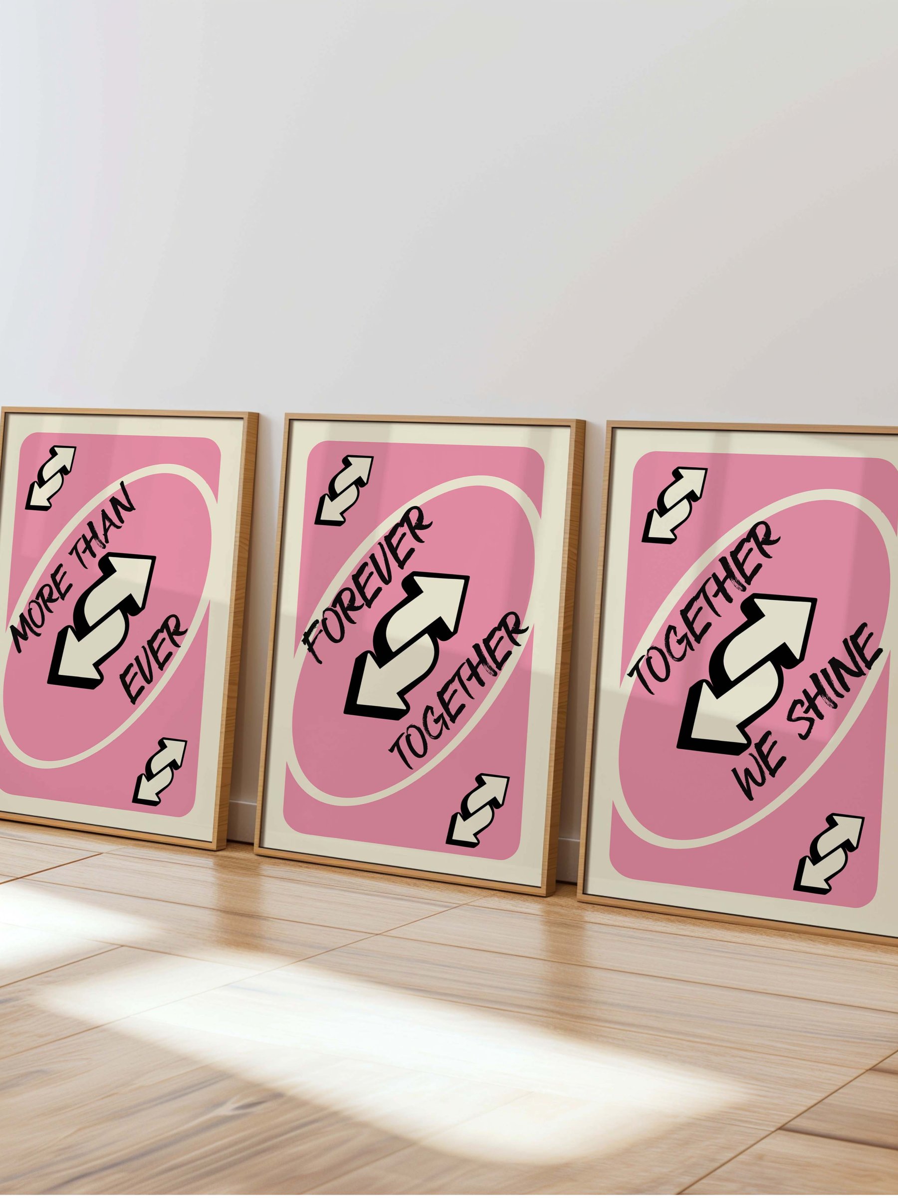 Forever Together Print Pink Retro Wall Art Printable product image (8)