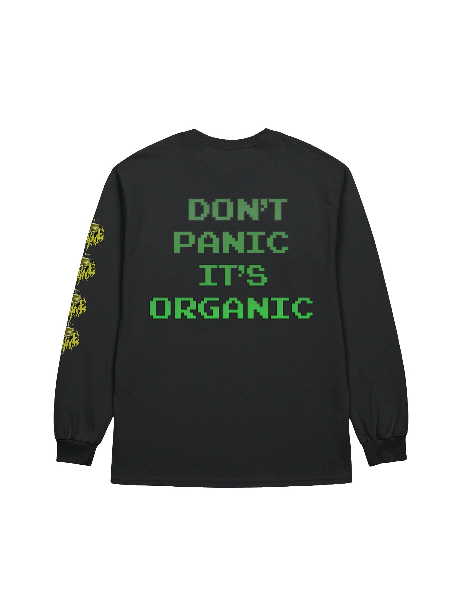 'Don't Panic. It's Oragnic' Longsleeve Tee product image (2)