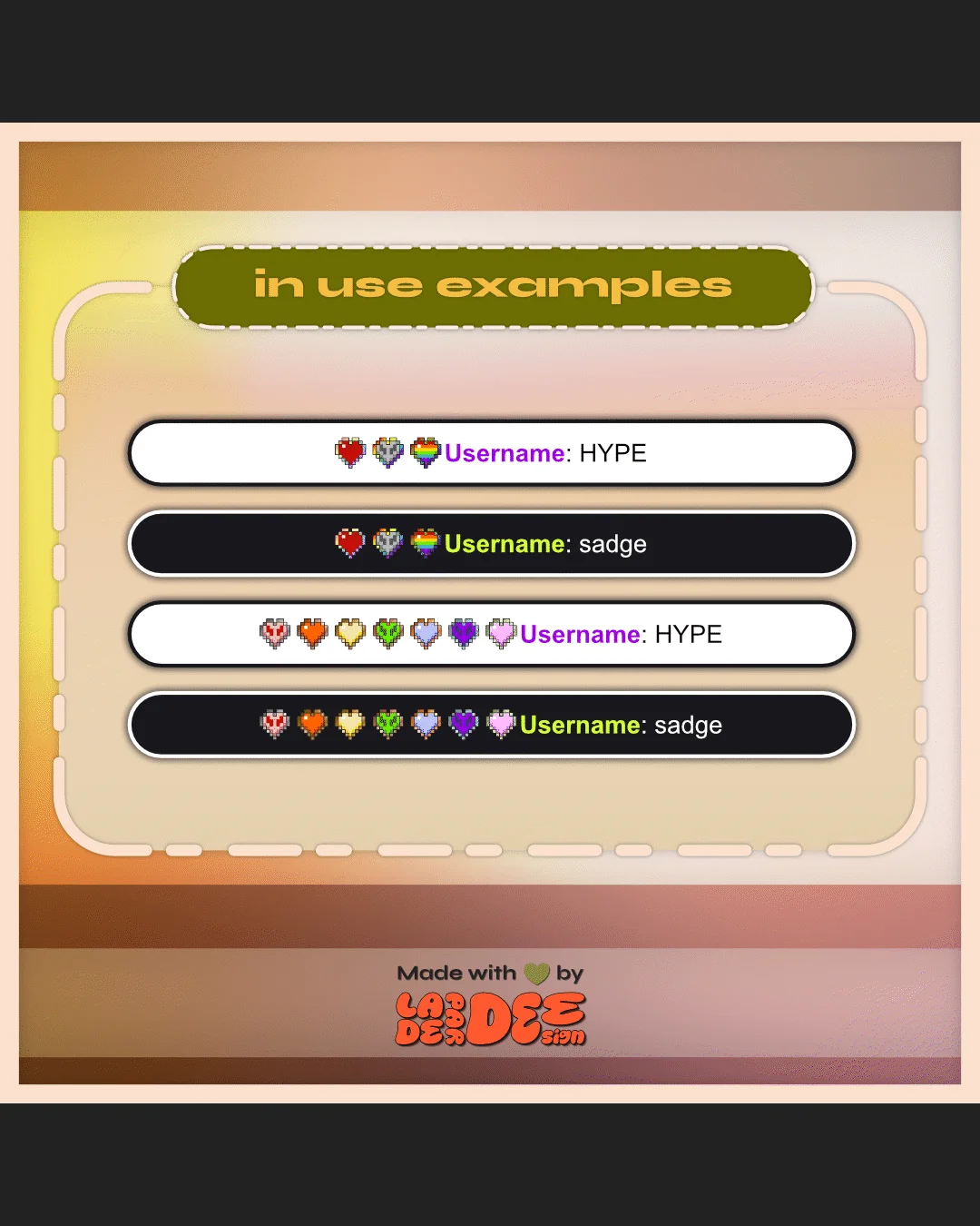 MC Flat Heart Badges product image (8)