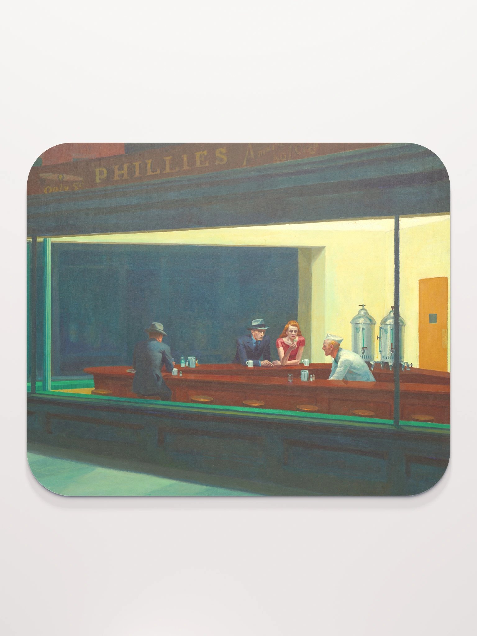 Edward Hopper – Nighthawks Mouse Pad product image (2)