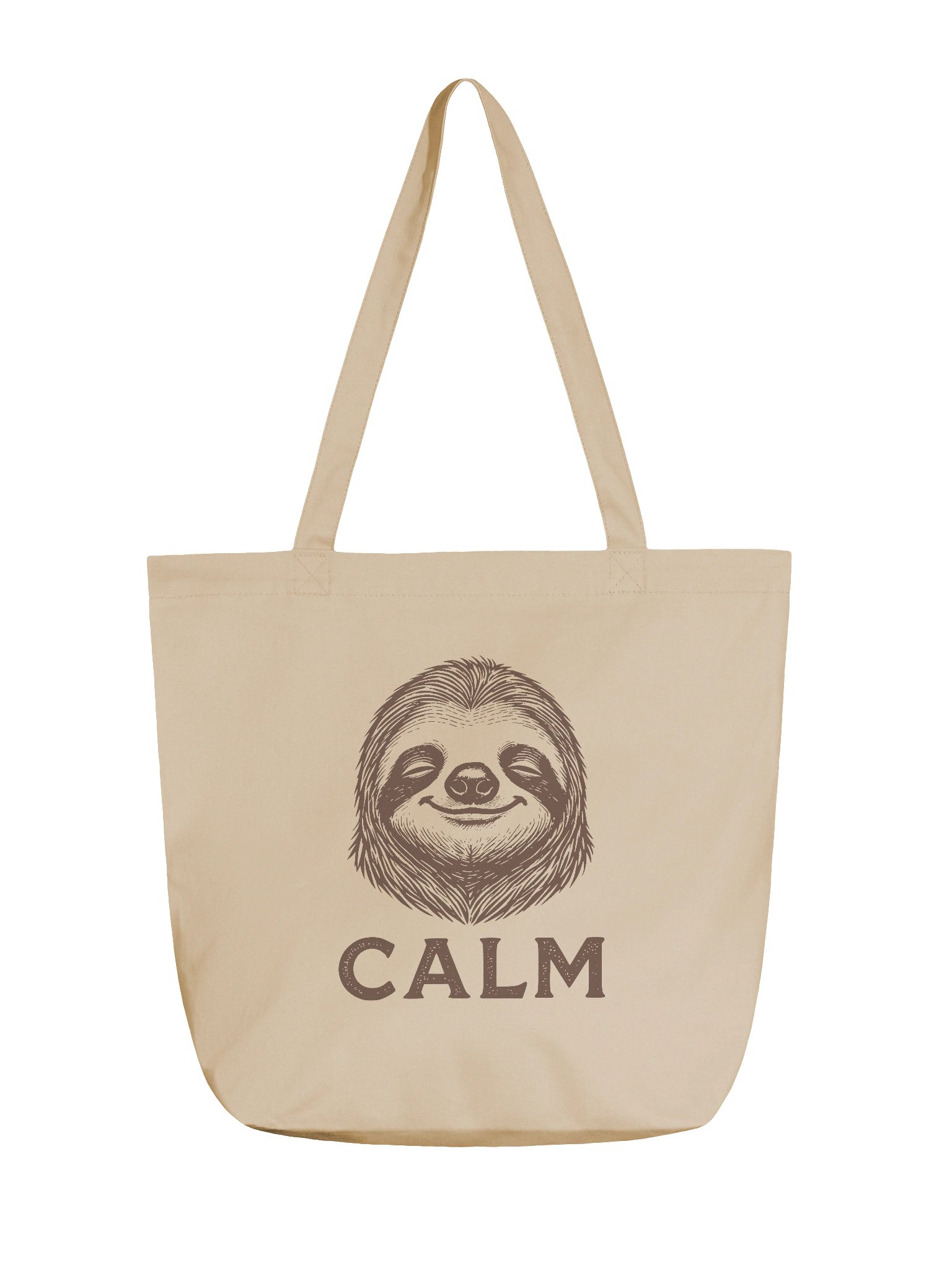 Calm Sloth Organic Cotton Tote Bag product image (1)