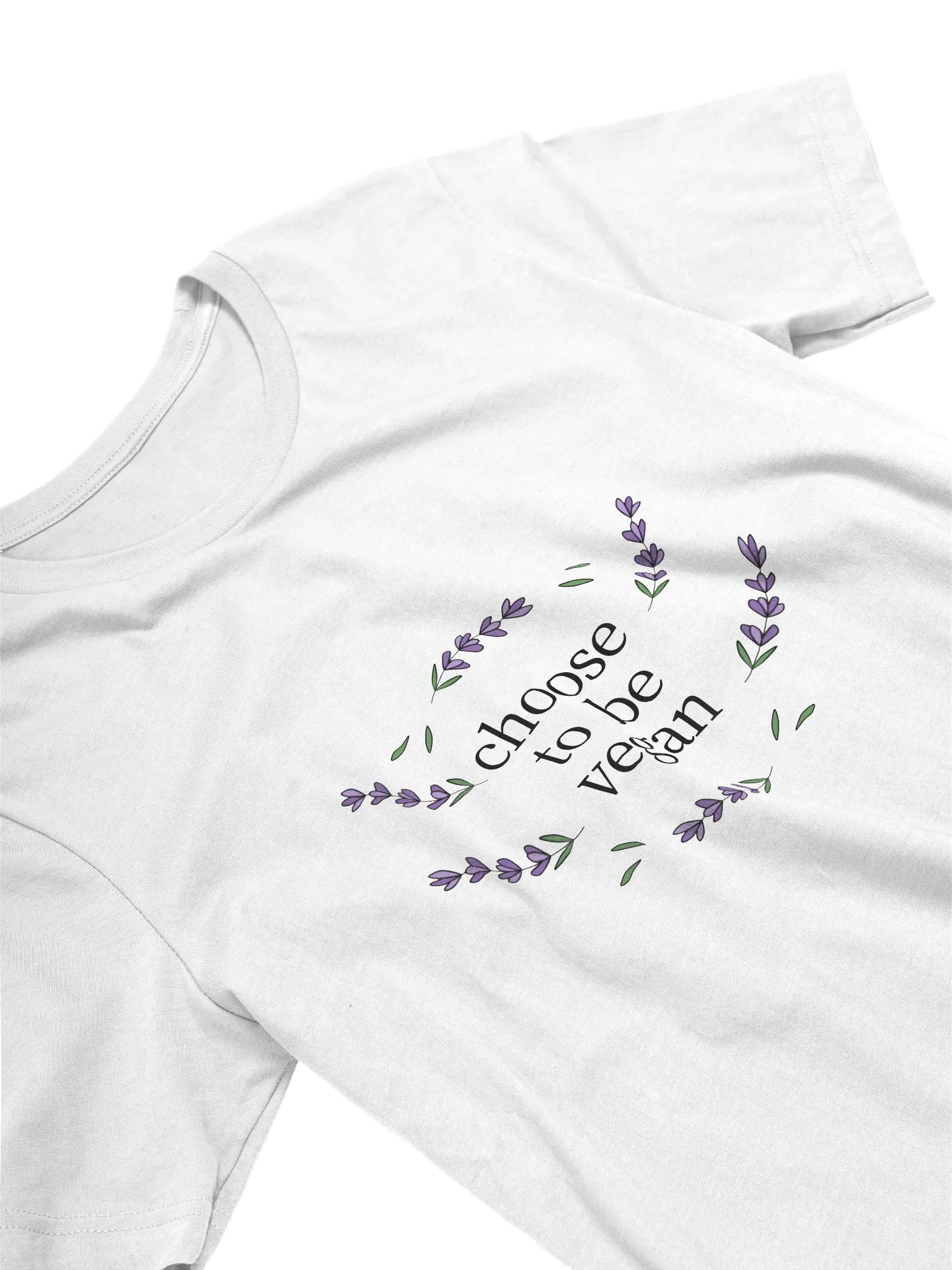“Choose to be Vegan” Unisex White T-Shirt product image (3)