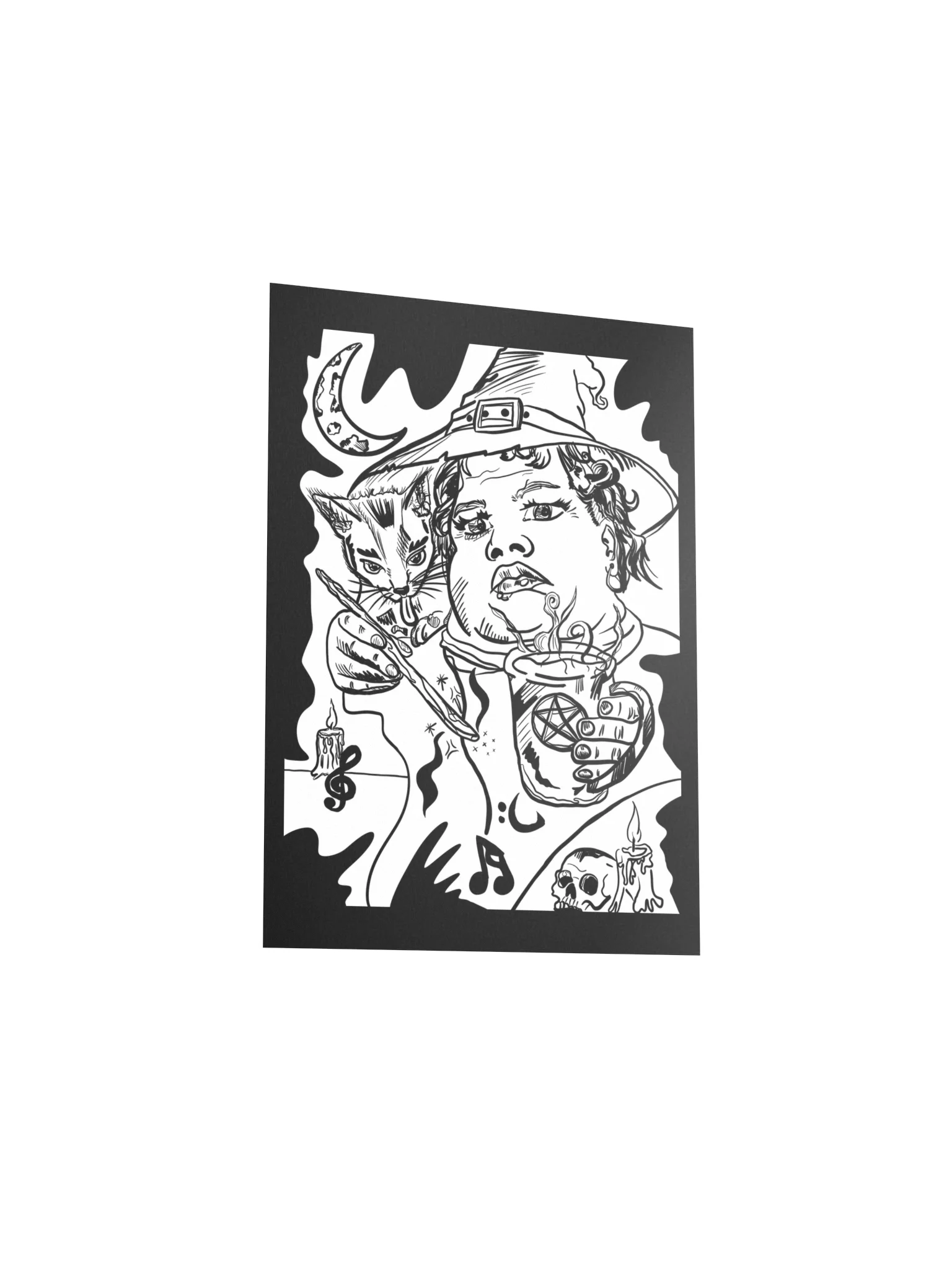 Cat-loving Witch - art poster product image (5)