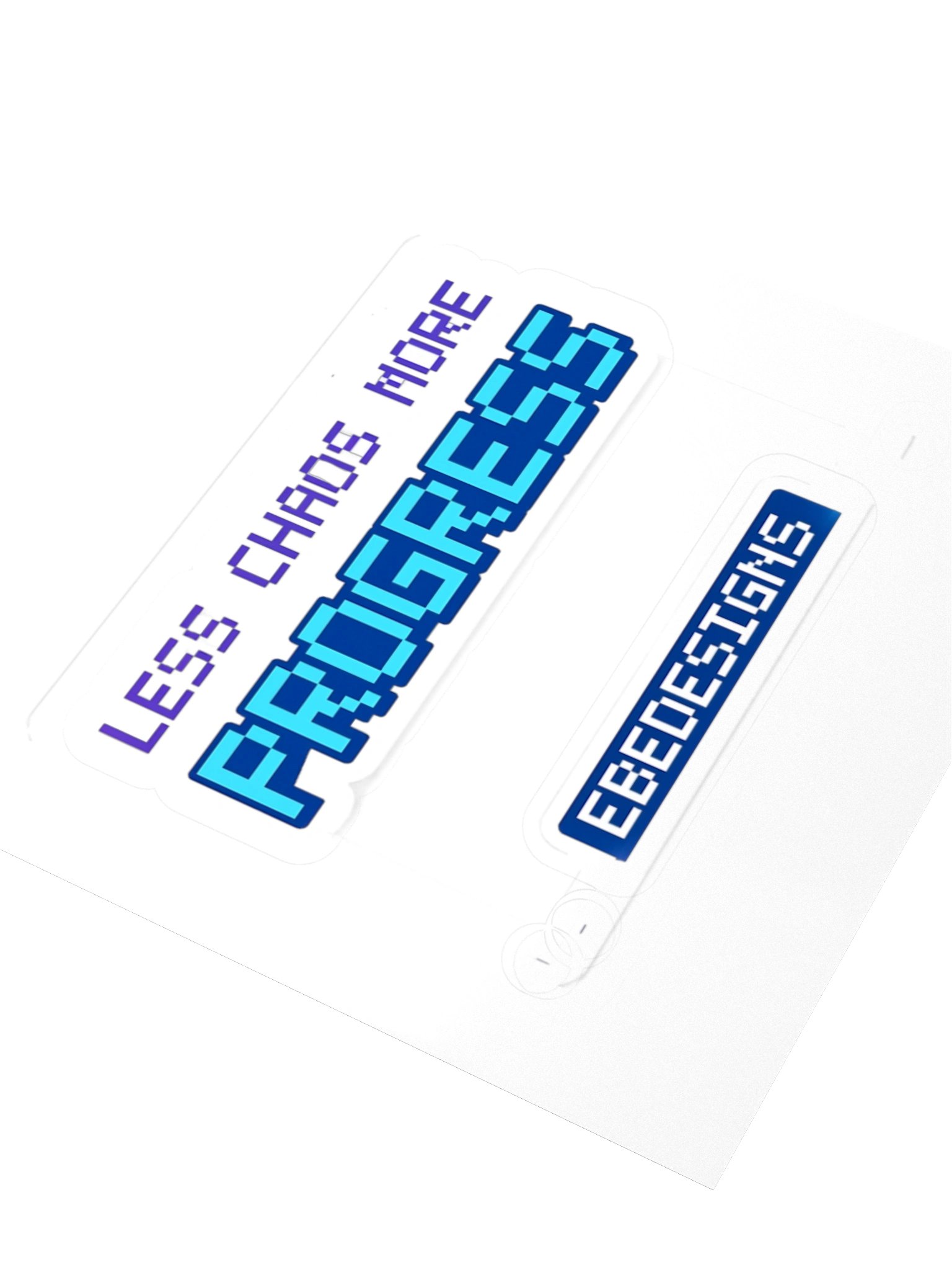 Less Chaos. More Progress. Sticker product image (7)