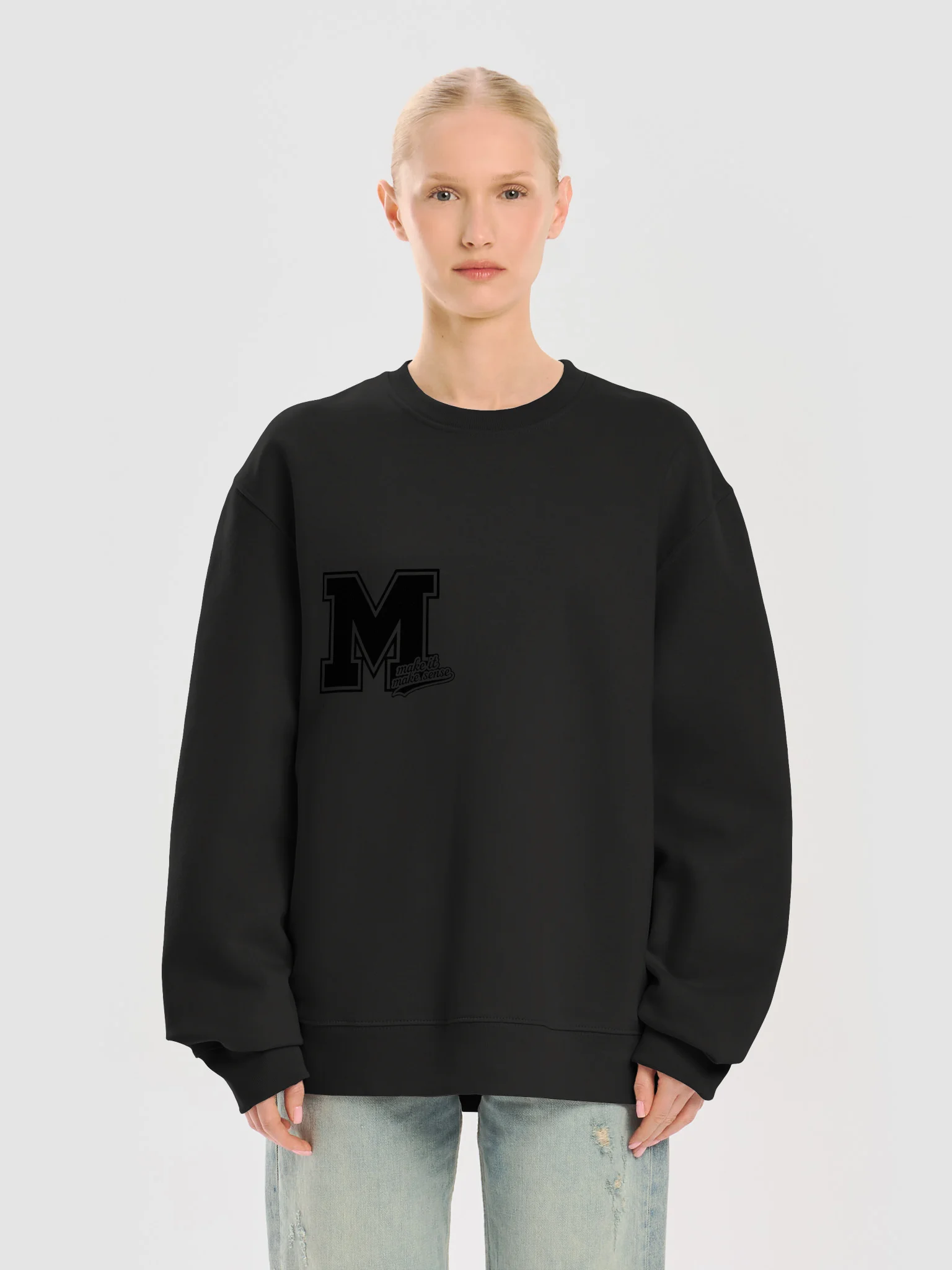 MIMS Black Logo Crewneck Sweatshirt product image (41)