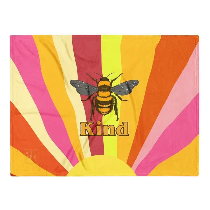 Bee Kind Bright Blanket product image (2)