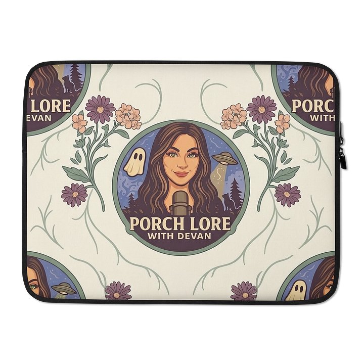 PORCH LORE DEVAN CREAM FLORAL LAPTOP SLEEVE product image (2)