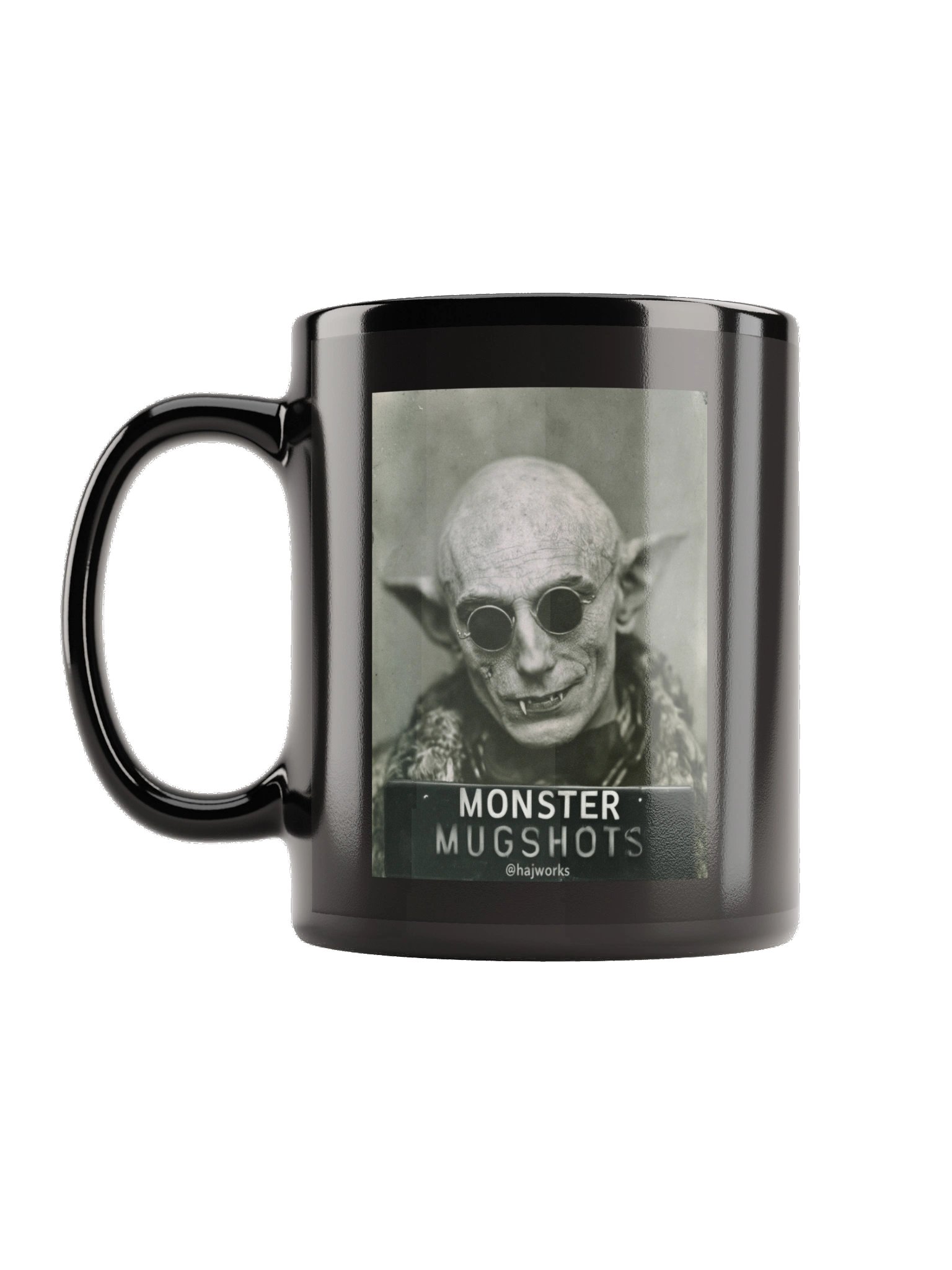 Monster Mugshots No. 002 - Black Ceramic Mug product image (1)