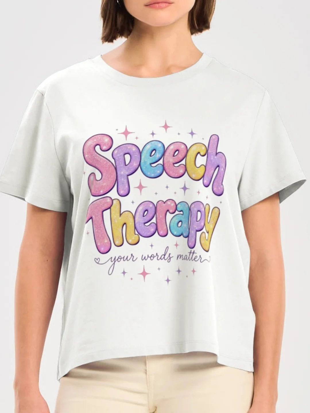 Speech Therapy Shirt | Your Words Matter SLP Gift Tee for Women product image (1)