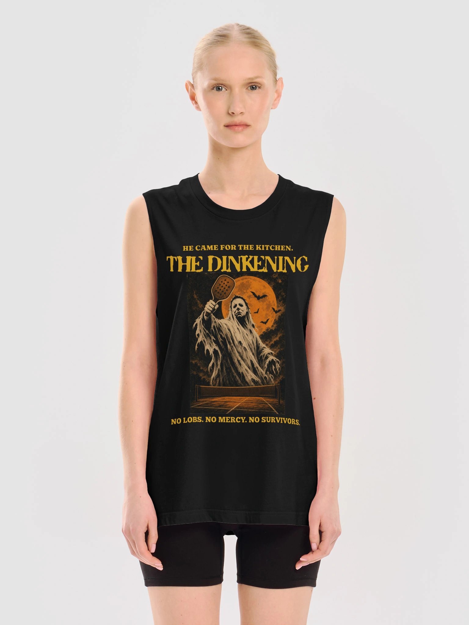 The Dinkening Halloween Pickleball Tank Top Funny Horror Gift for Players product image (2)