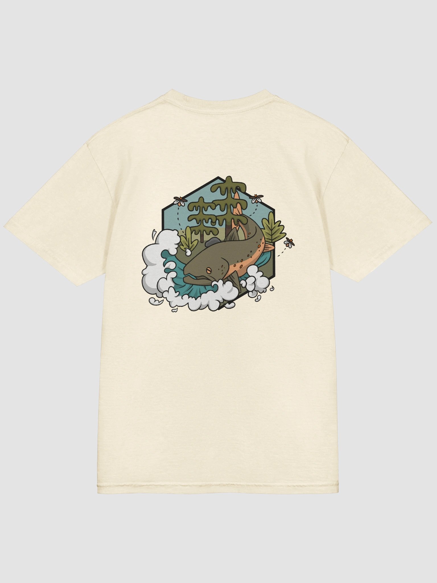 Bull Trout Woods Tee (Charcoal Logo) product image (4)