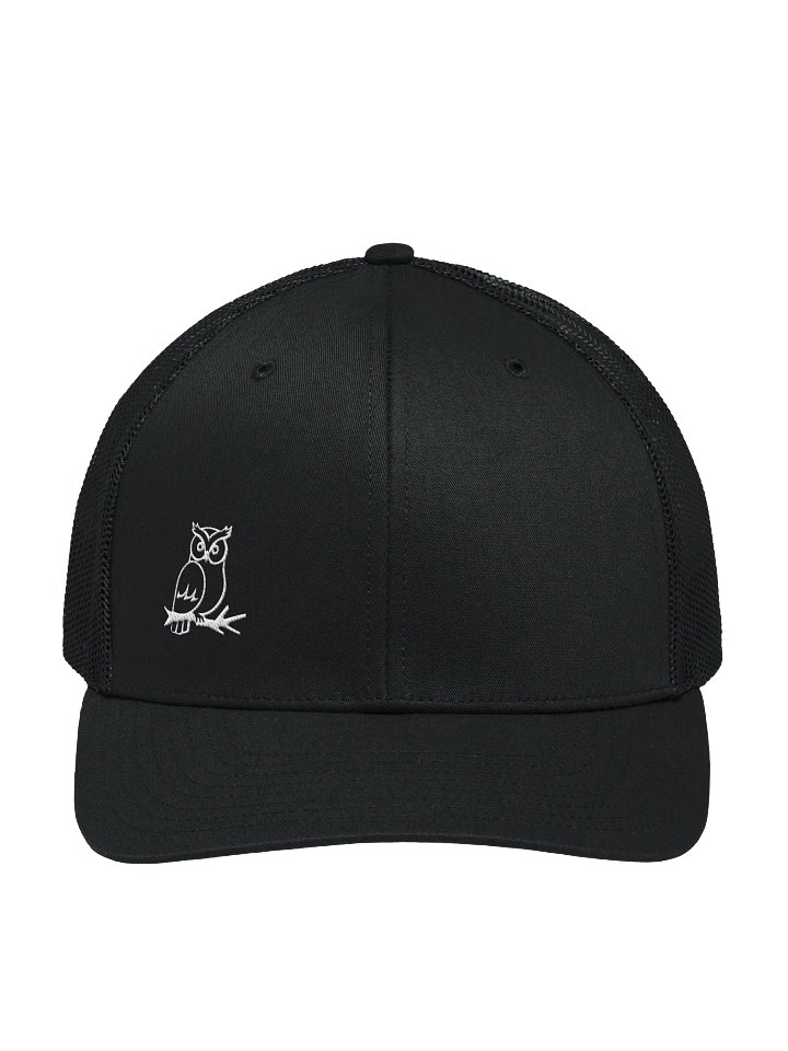 Stitched White Owl Trucker Hat product image (3)
