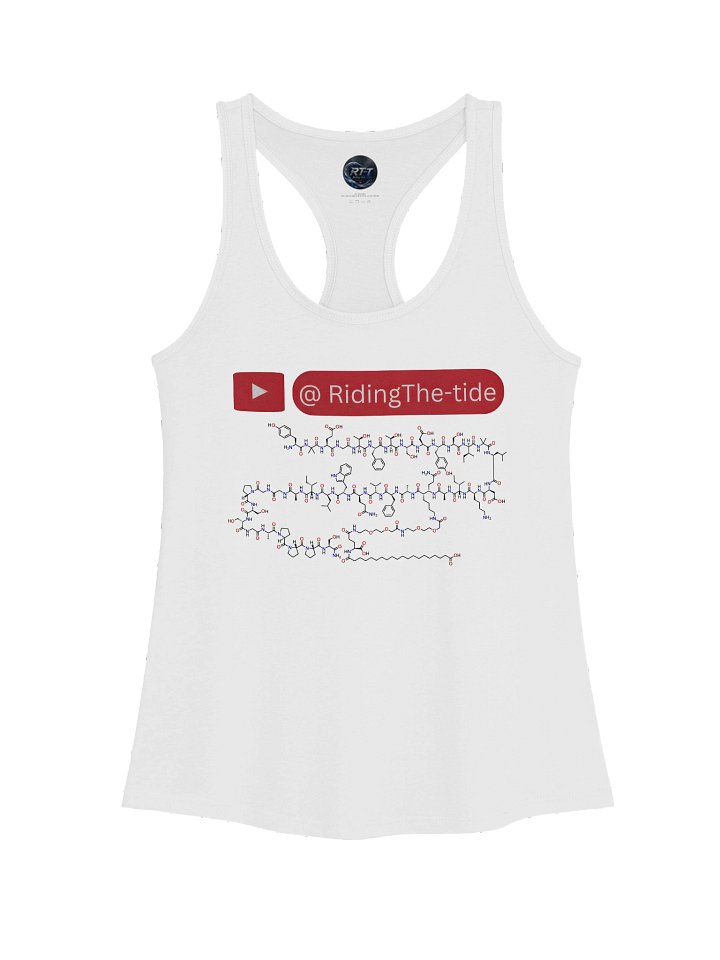 Riding the -tide Classic Racerback Tank Top (Women's/White) product image (1)