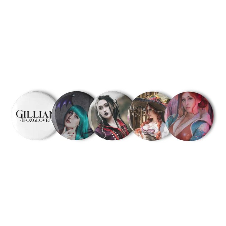 Gillian Foxglove Cosplay Buttons product image (1)
