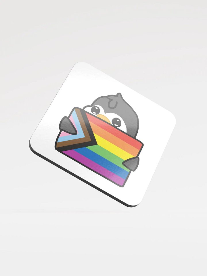 "Pride" Lil' Guy - Gloss Cork Coaster product image (1)