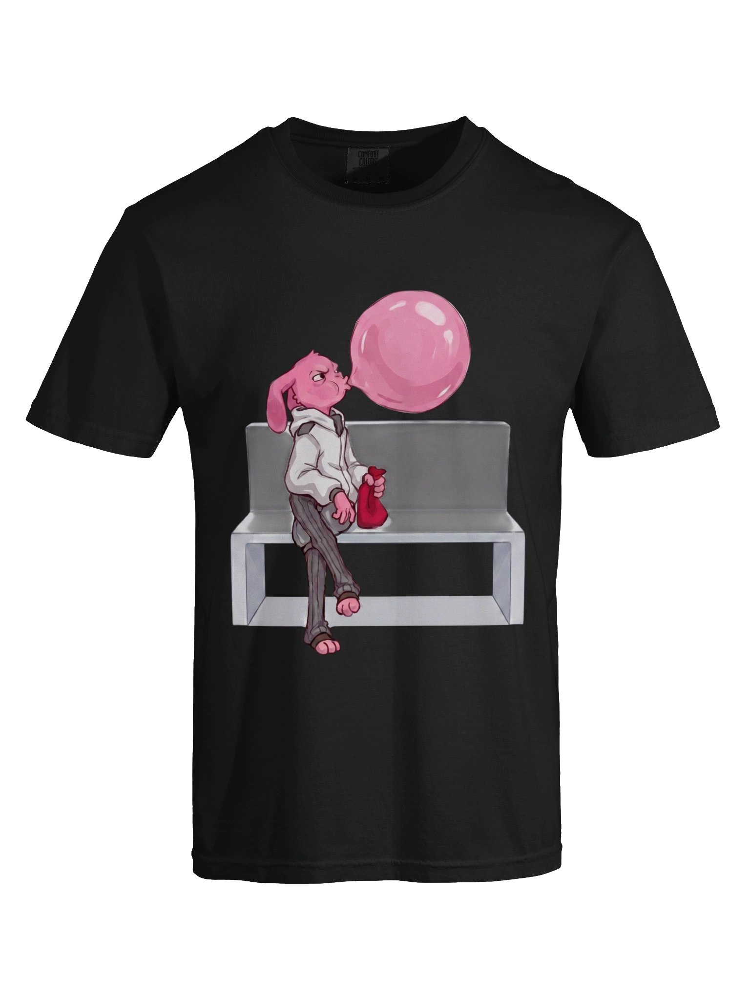 Bubblegum Bench T-Shirt – Cute Creepy Hospital Aesthetic Unisex Tee product image (57)