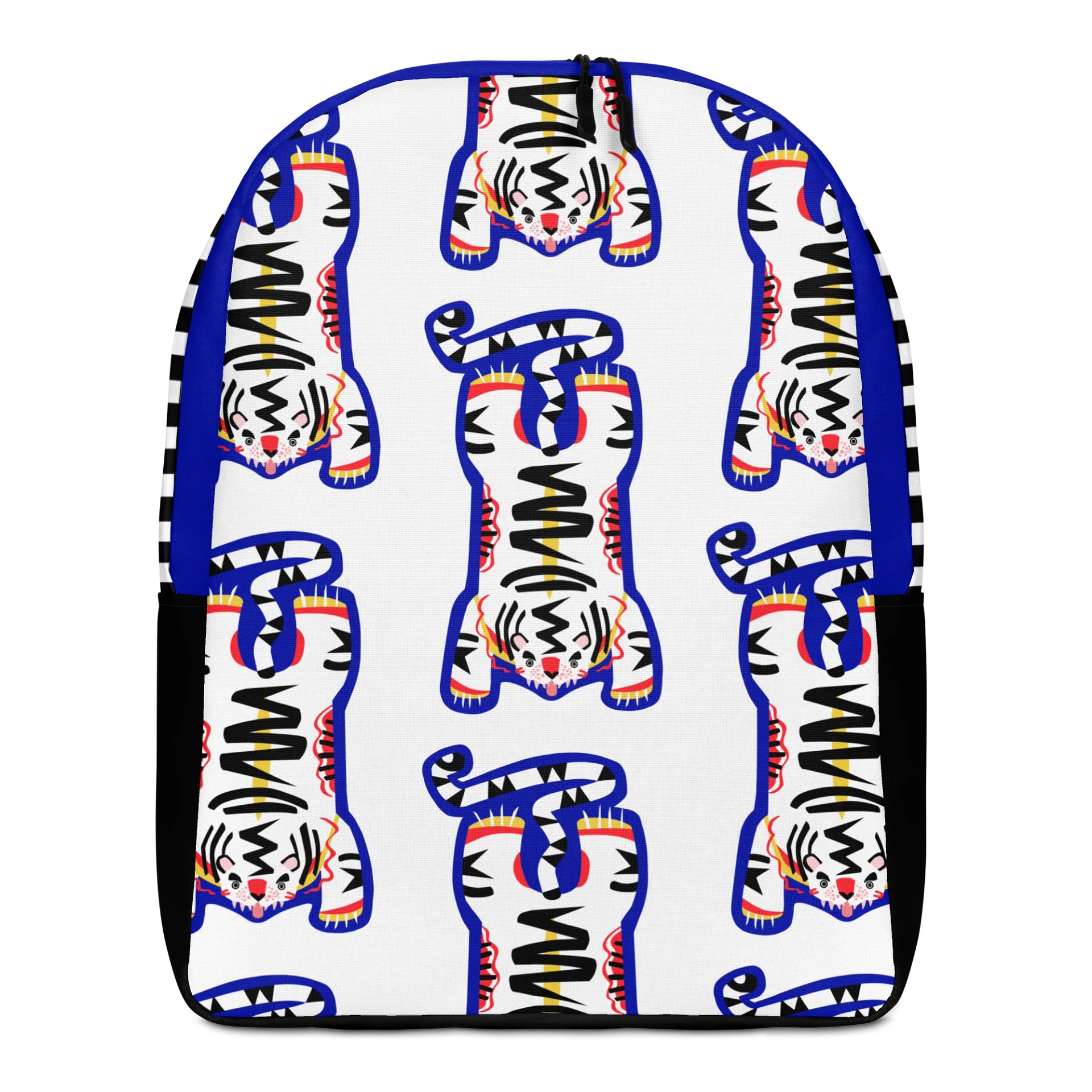 White and Blue Tiger Backpack product image (5)