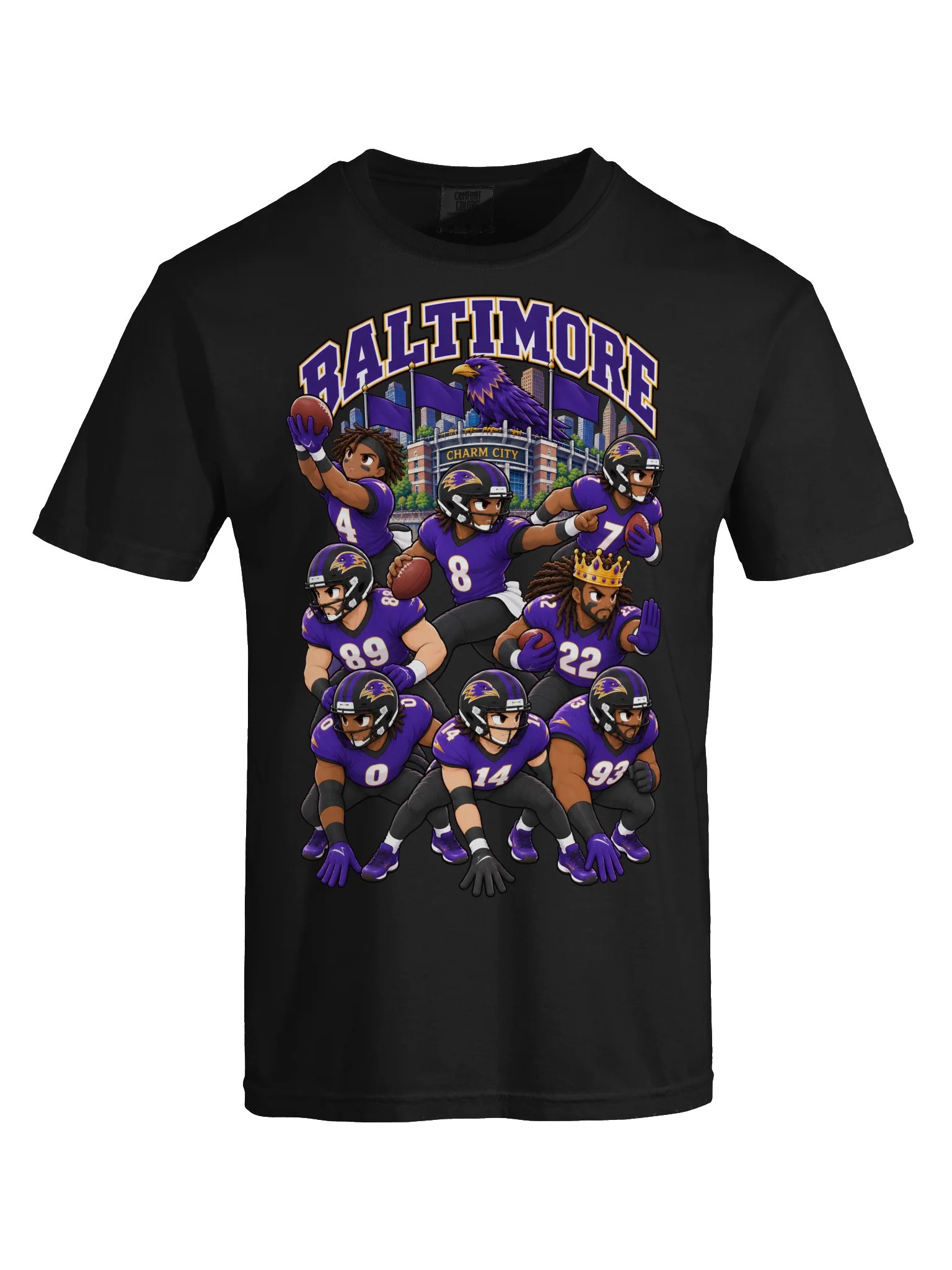 Baltimore Football Animated Player T-Shirt product image (25)