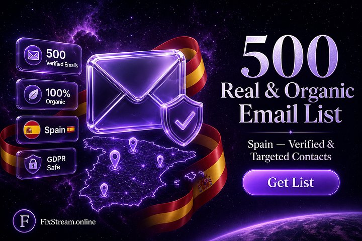 500 Real & Organic Email List (Spain) product image (1)