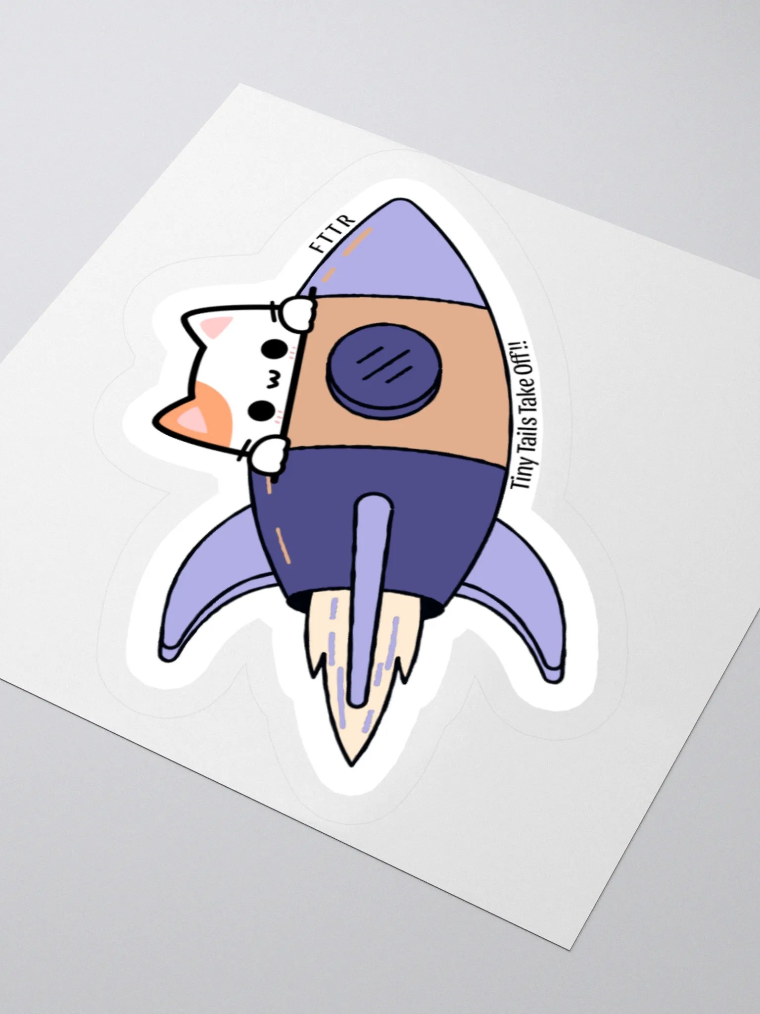 Cat Rocket Sticker product image (3)