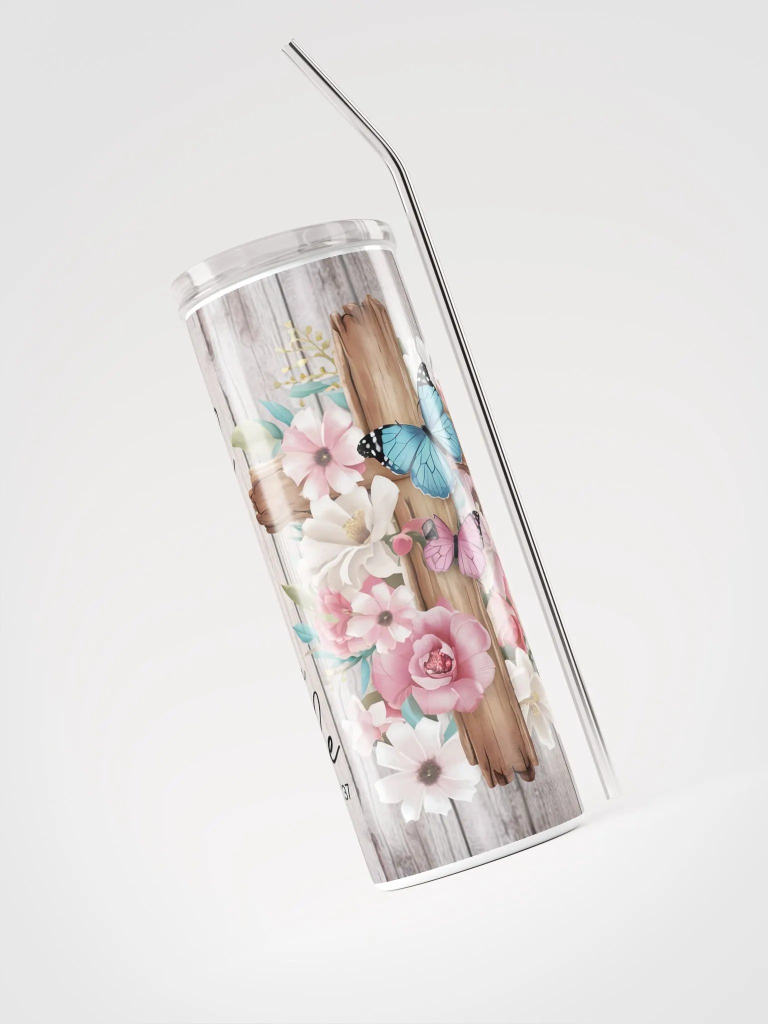 Faith Does Not Make Things Easy - It Makes Them Possible Stainless Steel Tumbler product image (4)