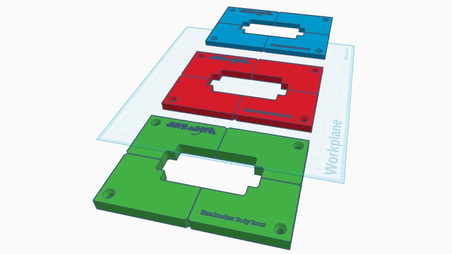 Guitar Humbucker Pickup Routing Template (3D Print File) product image (2)