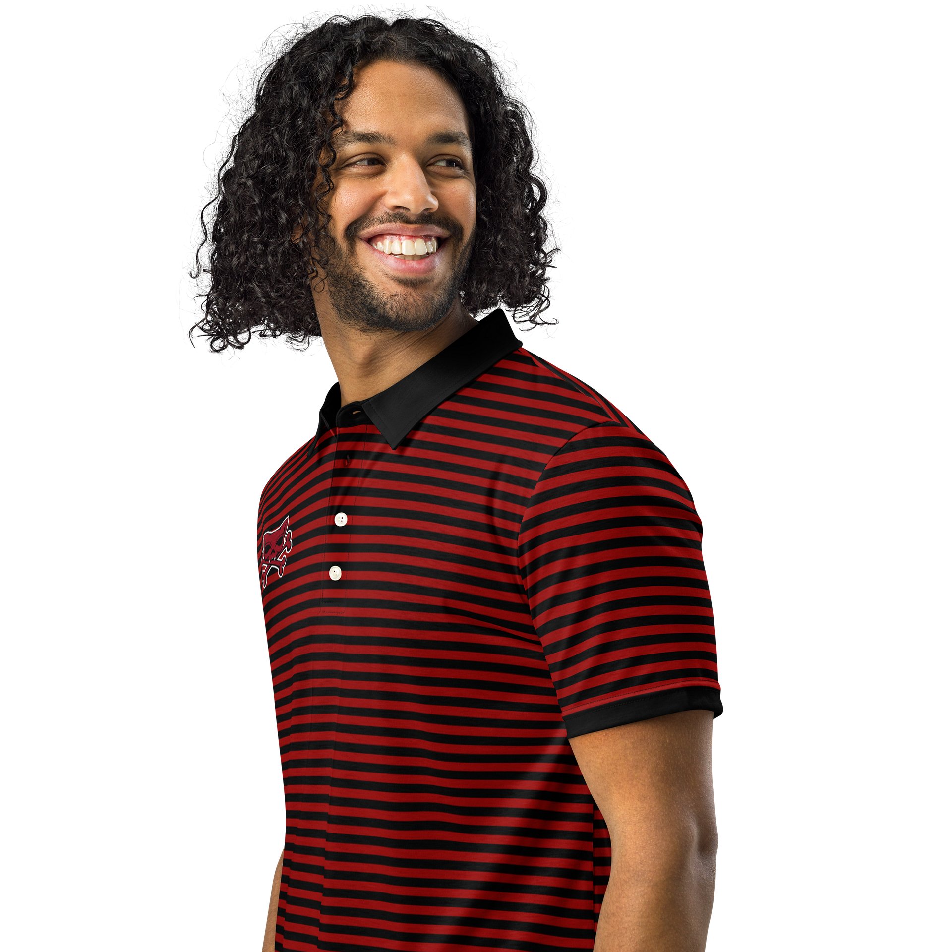 Red and Blaque Red Kat Skull Polo product image (2)