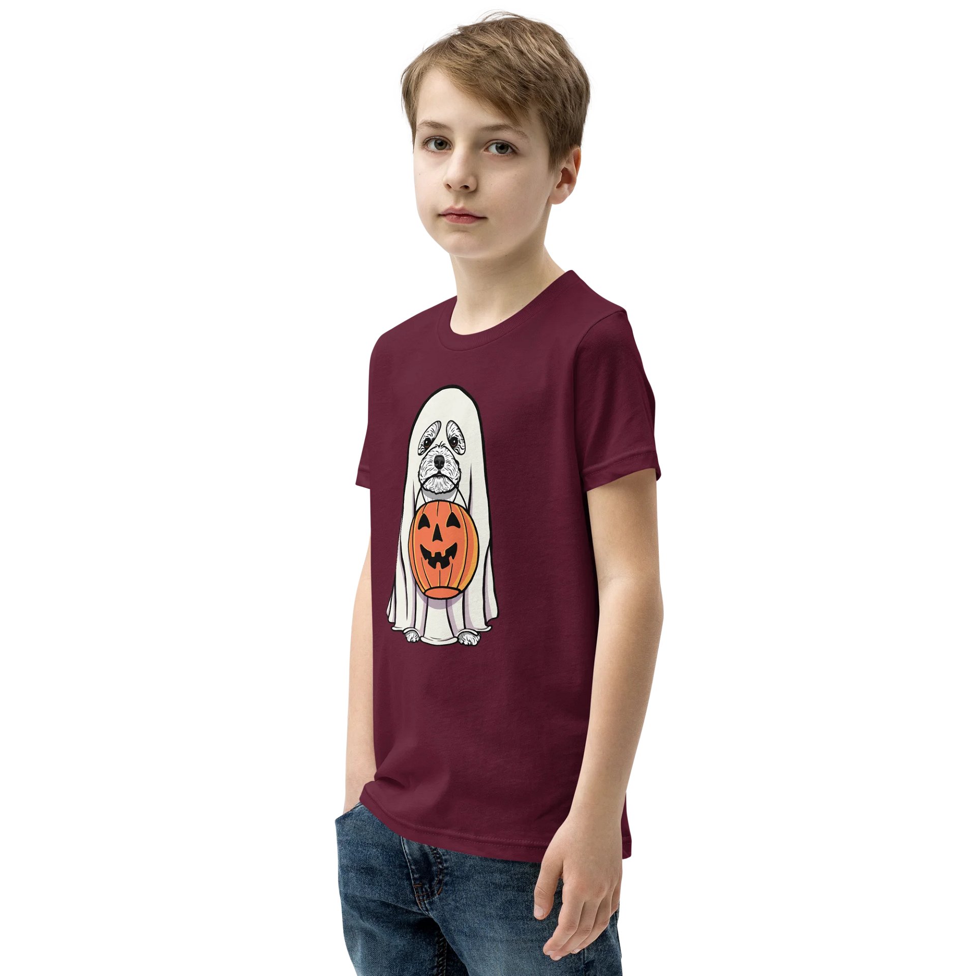 Halloween Bichon Frise Youth T-Shirt product image (4)