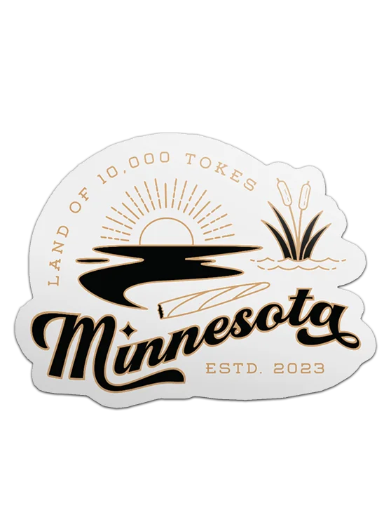 Land of 10,000 Tokes ✧ Minnesota Cannabis Lake Sticker product image (1)