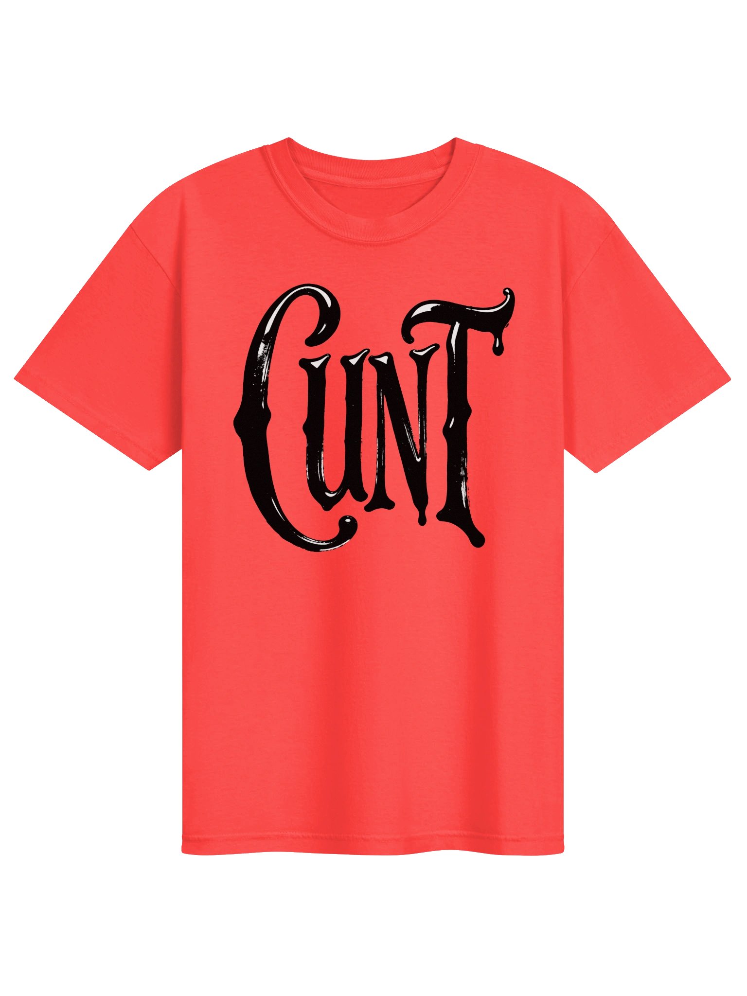 CUNT in Black Grungy Letters T-Shirt product image (1)