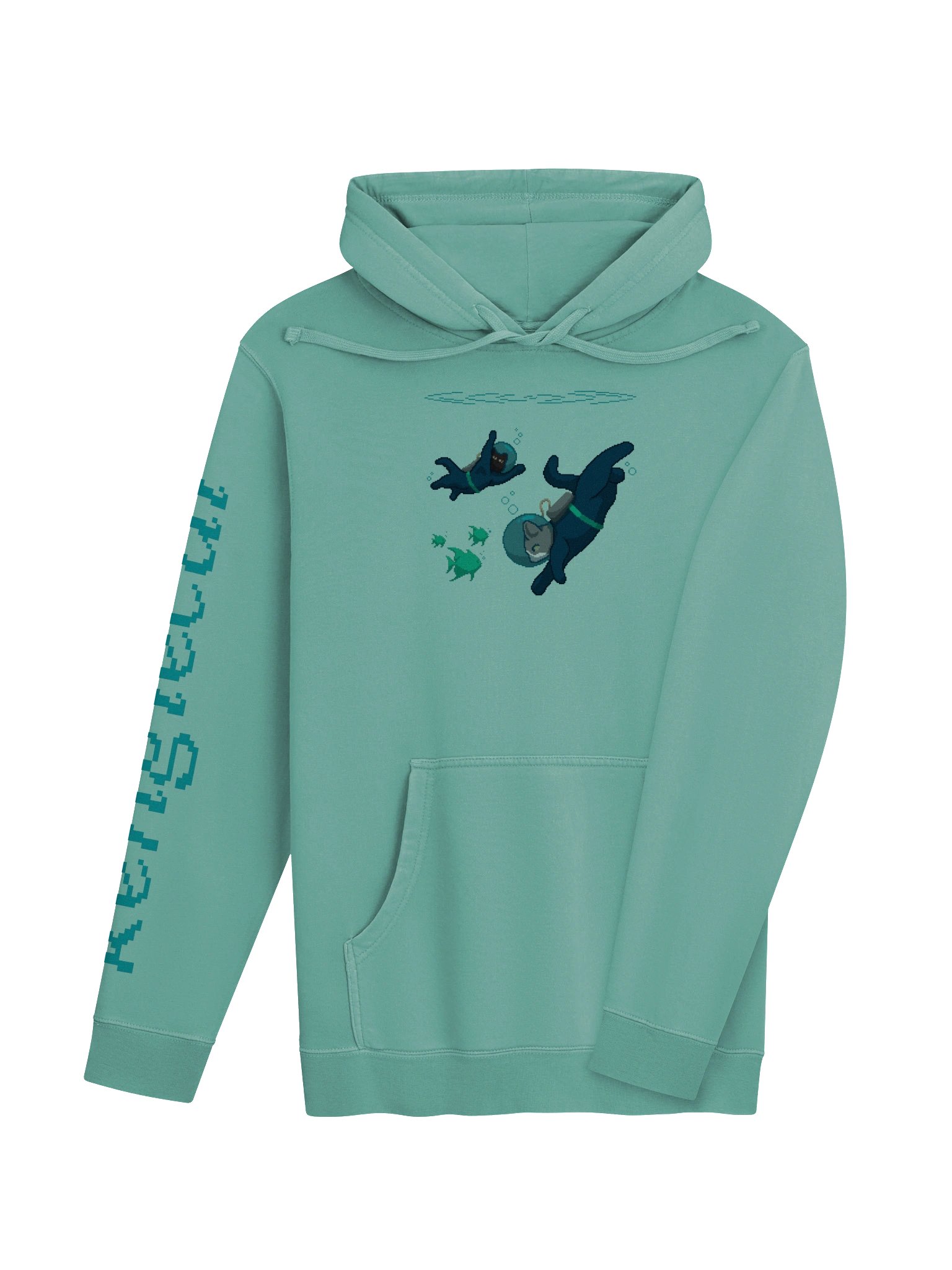 ｡° deep dive hoodie ~ light aqua °｡ product image (4)