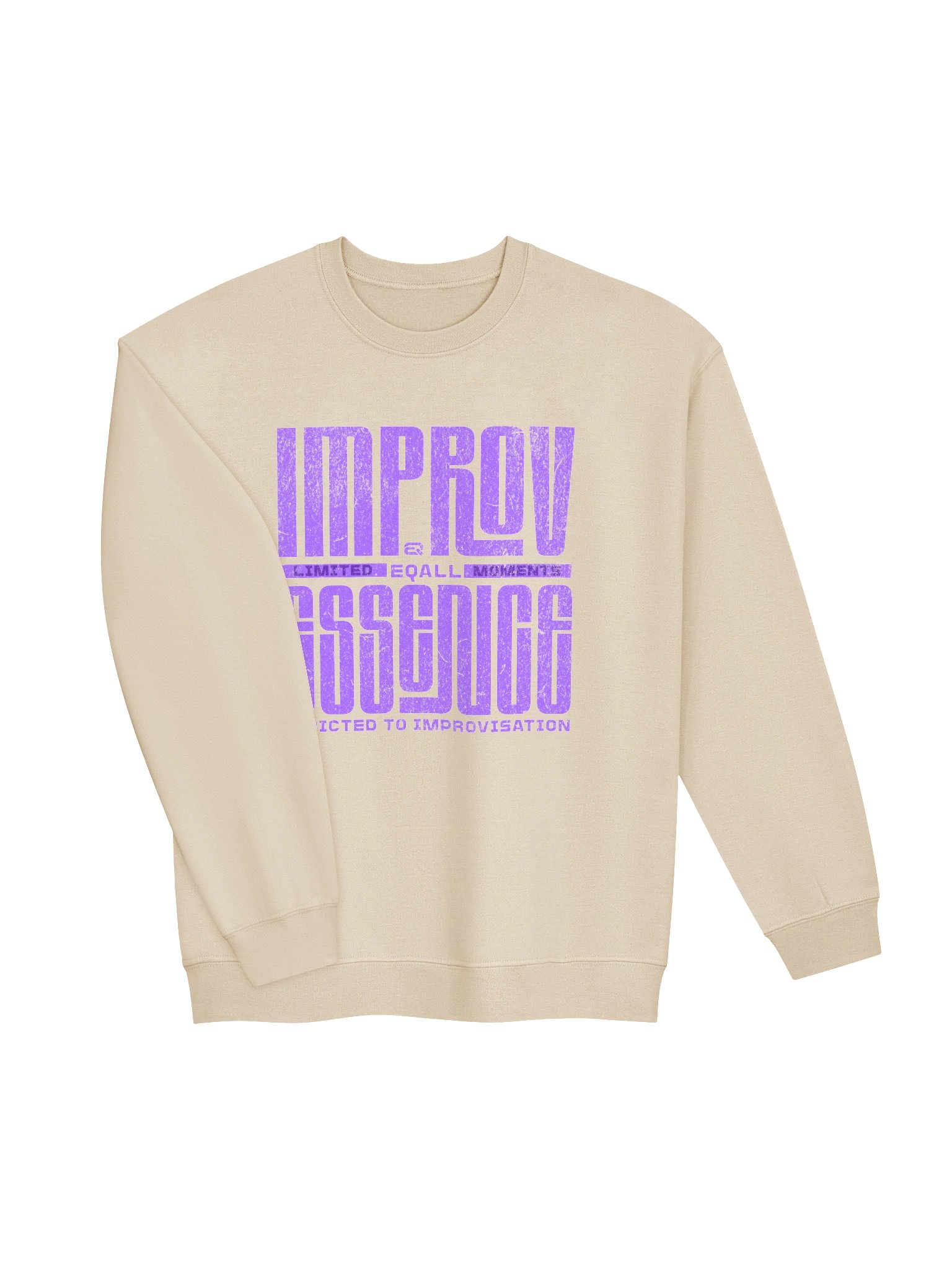 Limited IMPROV Moments Crewneck Gildan Sweatshirt_R3CVR.i mode by EQALL® Essentials_Purple product image (4)