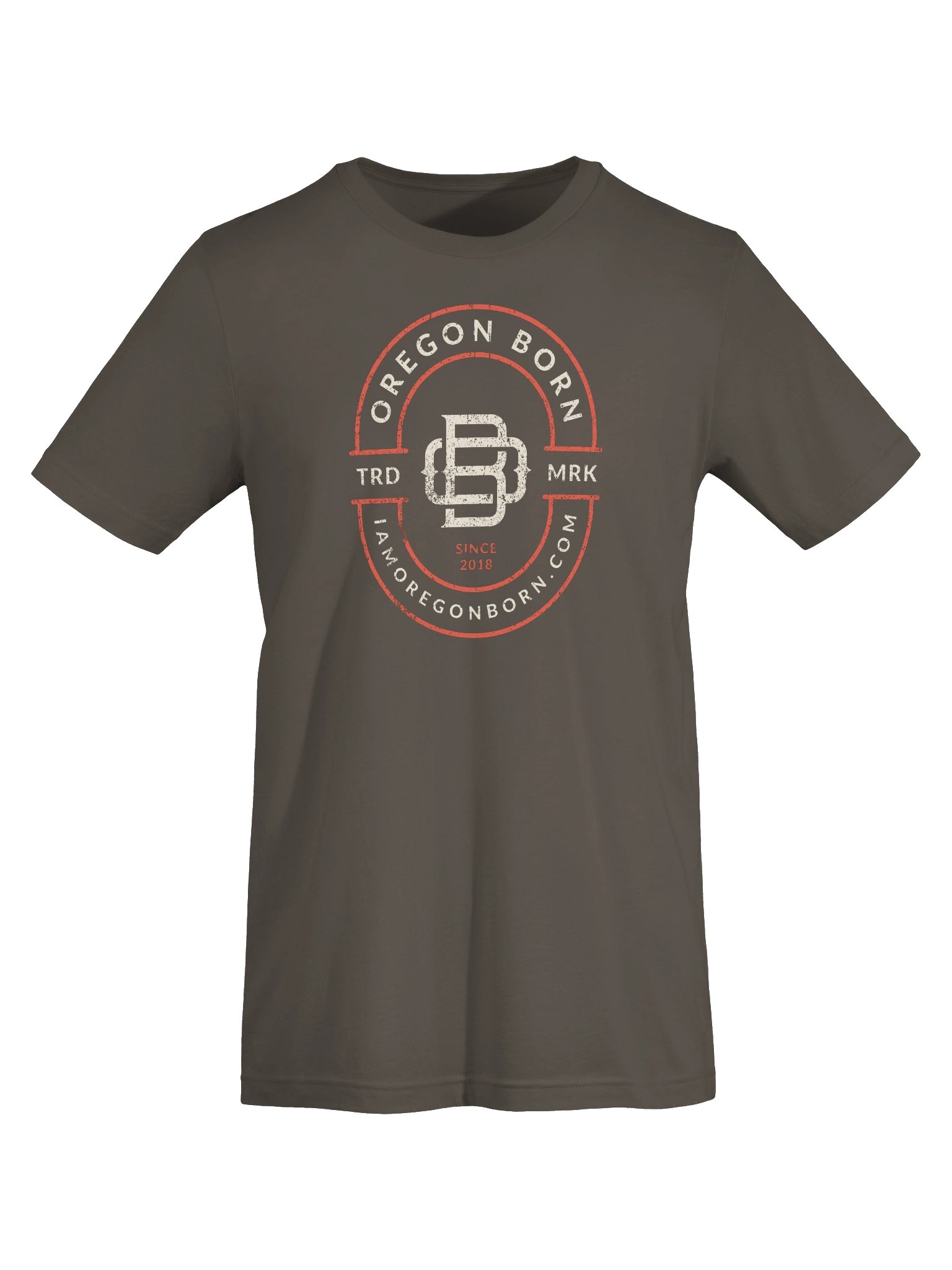 Oregon Born Monogram T-Shirt (Front Print) product image (50)