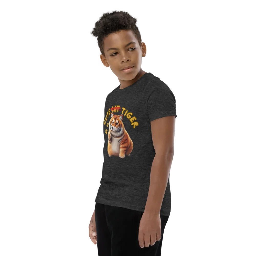 'Cute Not Cat But Tiger' Youth T-Shirt 🐱🐯😄 product image (52)