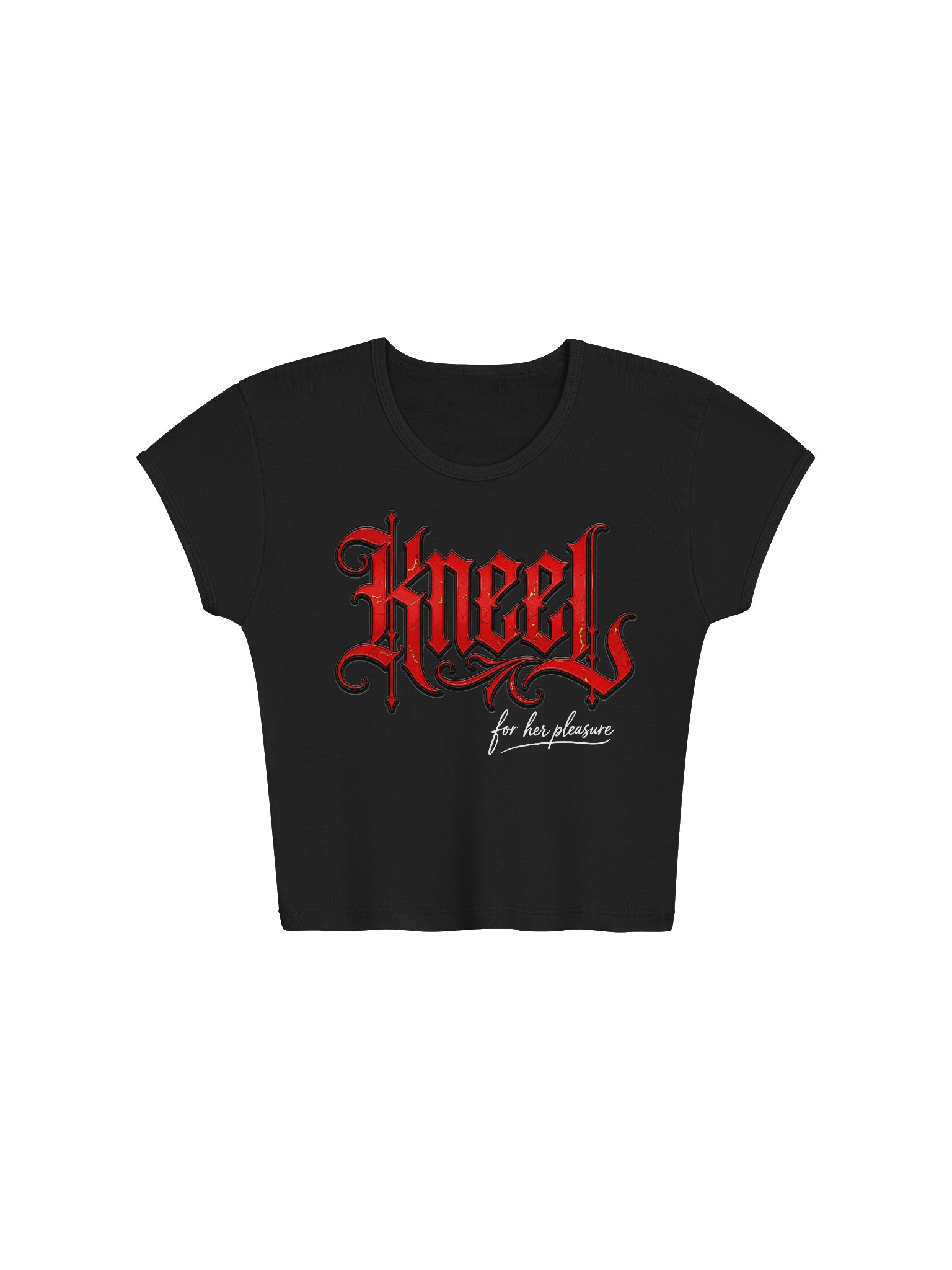 Kneel – For Her Pleasure | Damen Baby Tee Crop Top product image (2)