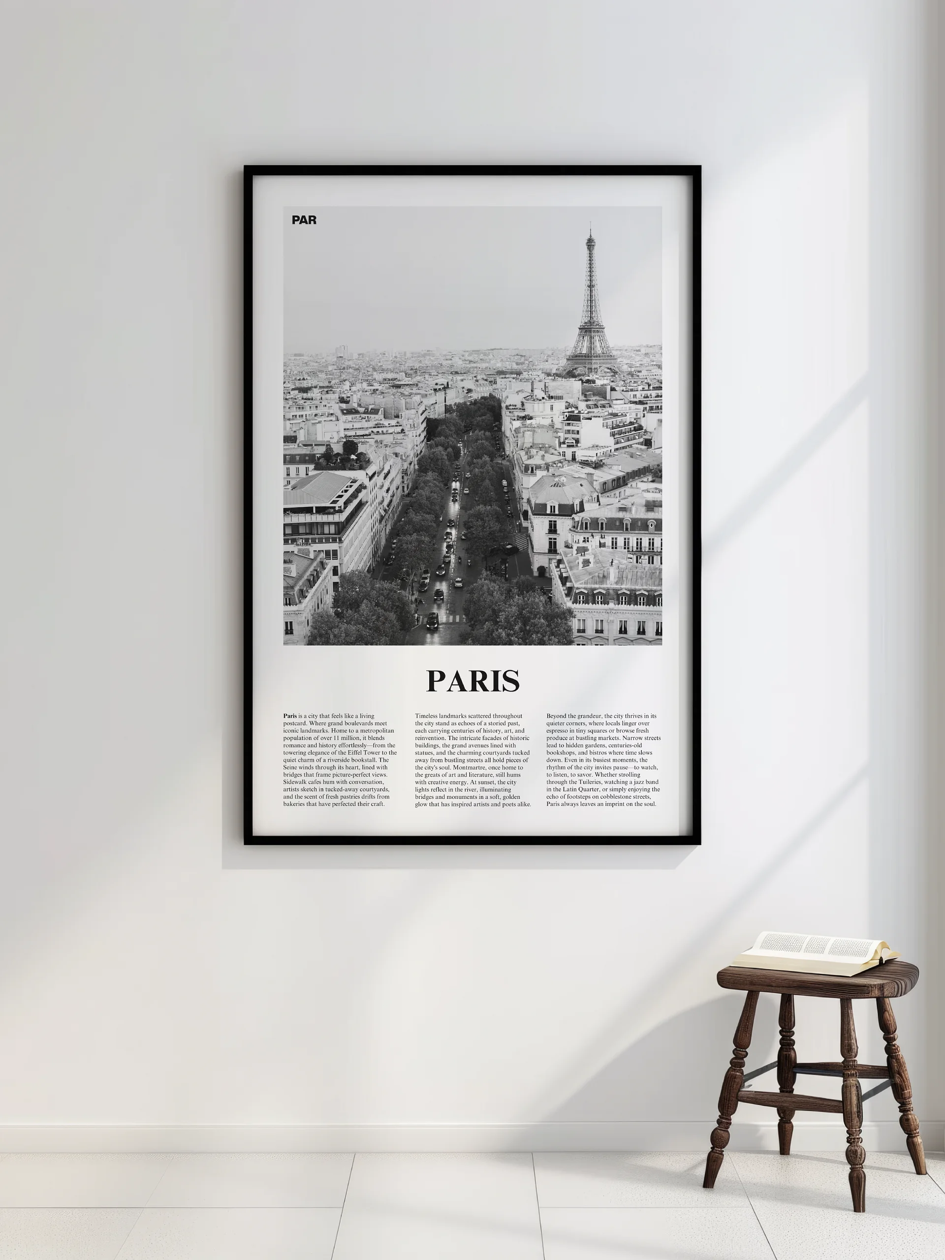 Paris 02 Newspaper Poster | Framed product image (2)