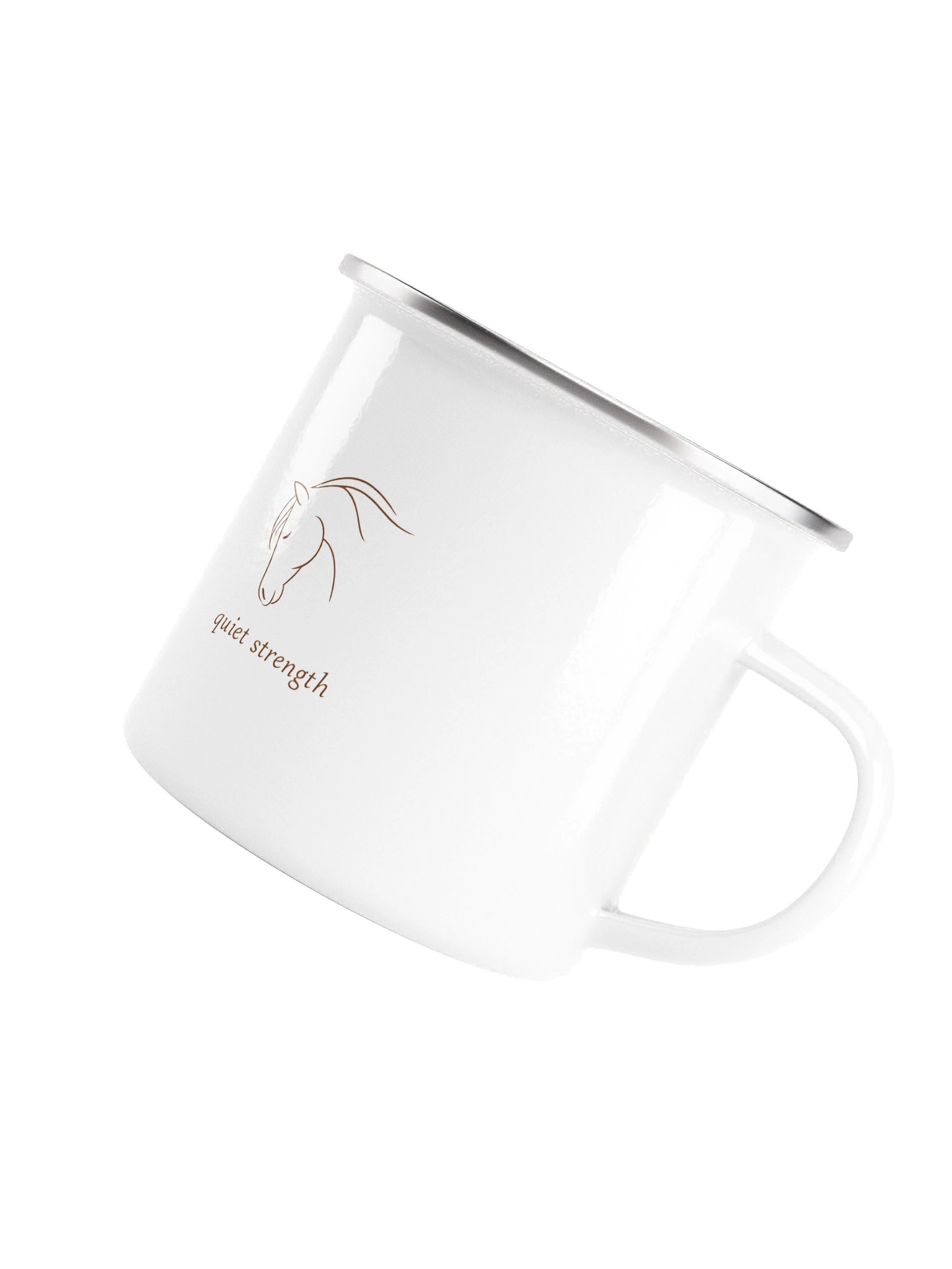 Quiet Strength Enamel Mug product image (5)