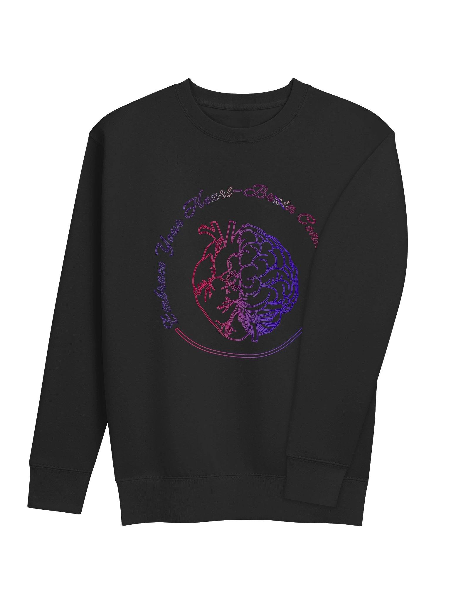 Anti-AI “Heart-Brain Connection” Sweatshirt product image (7)