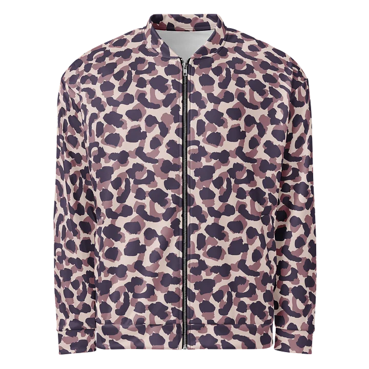 Comfortable Bomber Jacket with Unique Bold Leopard Print product image (1)