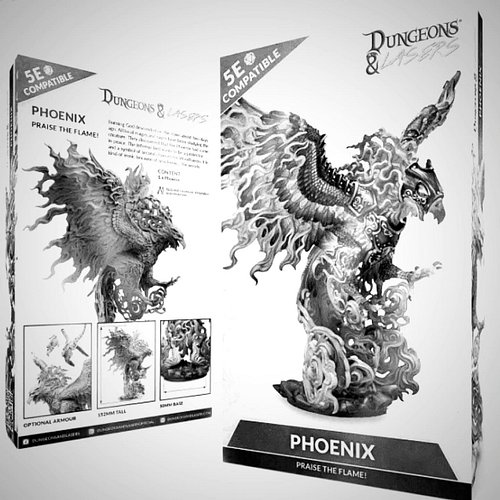 Rising from the ashes to paint once more. Let's bring color and life to this incredible #miniature phoenix model from @archon...