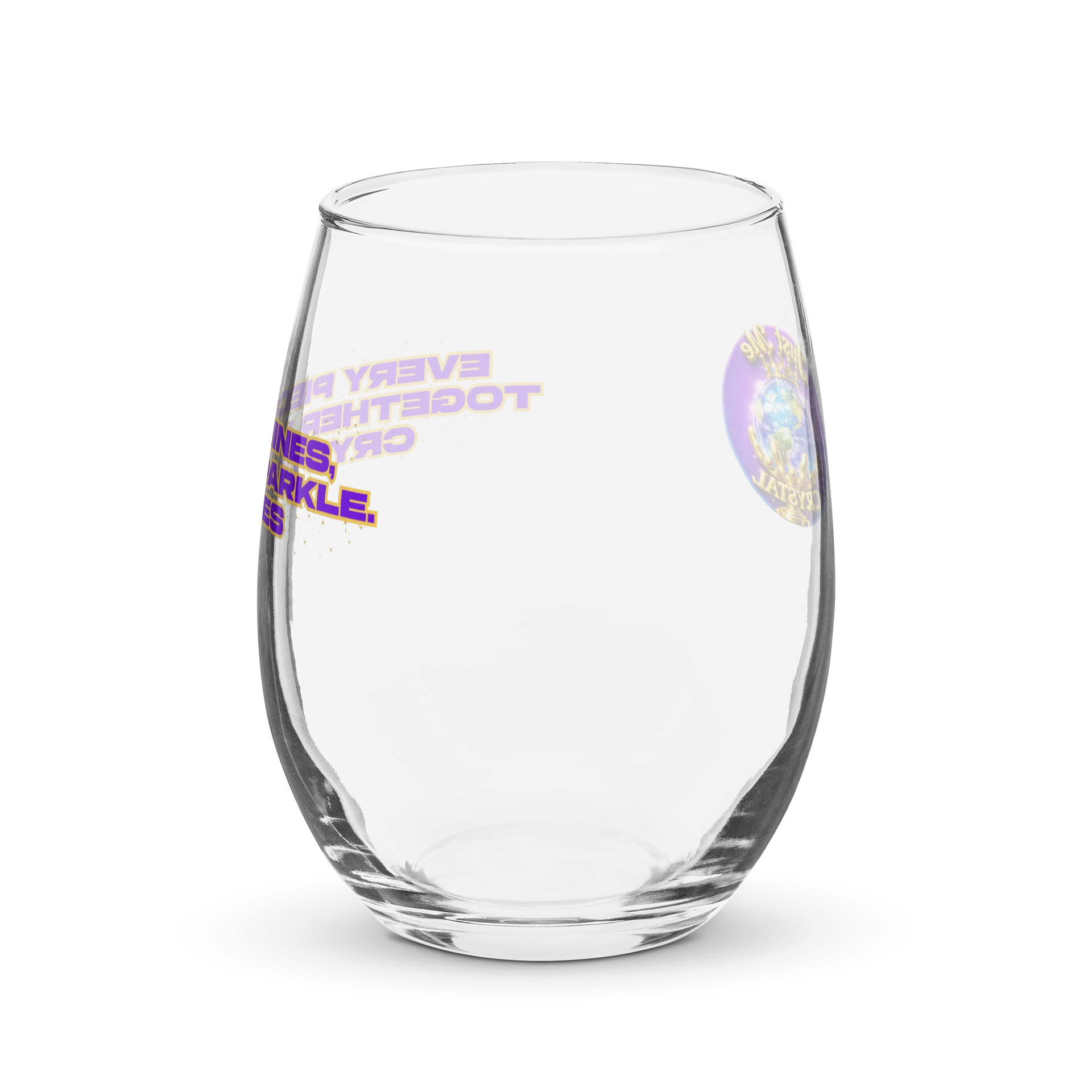 Every Piece Shines Wine Glass product image (1)