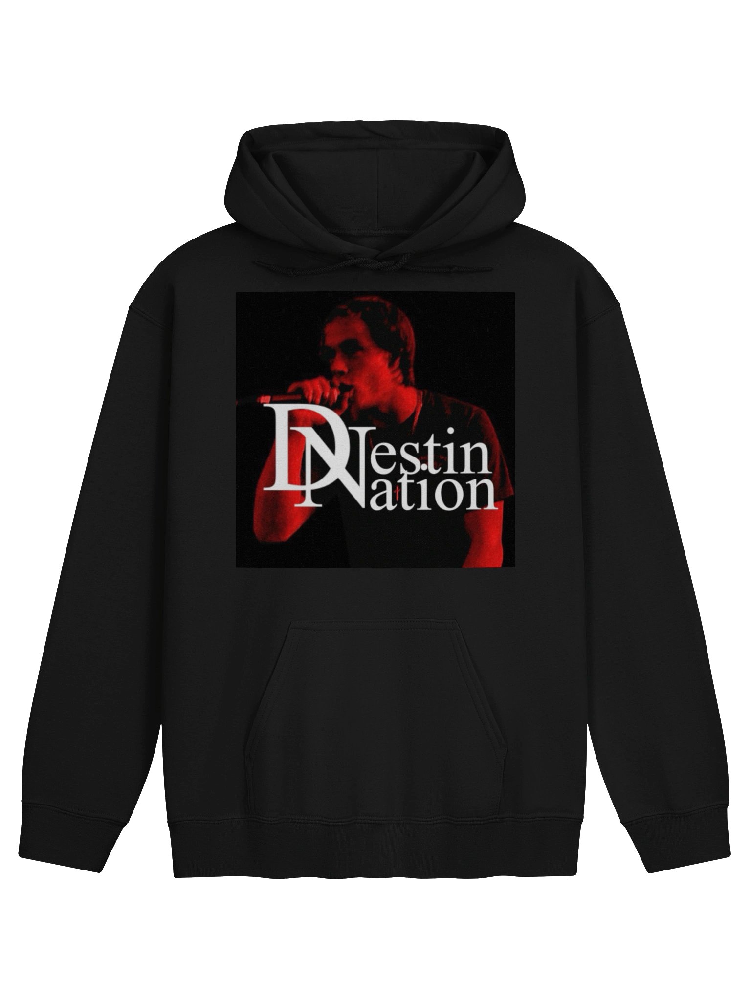 Cozy Destin Nation Hoodie: Red and black design product image (5)