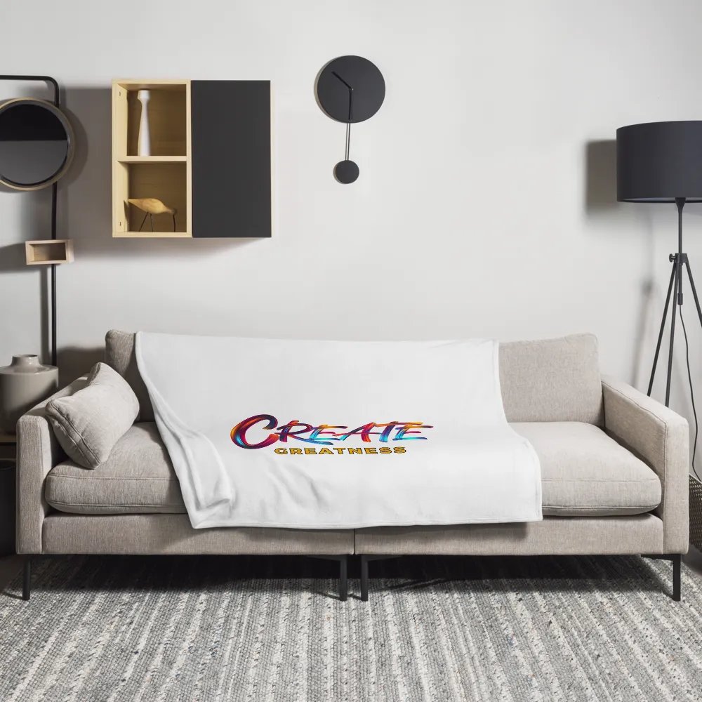 Create Greatness Full Print Throw Blanket product image (11)